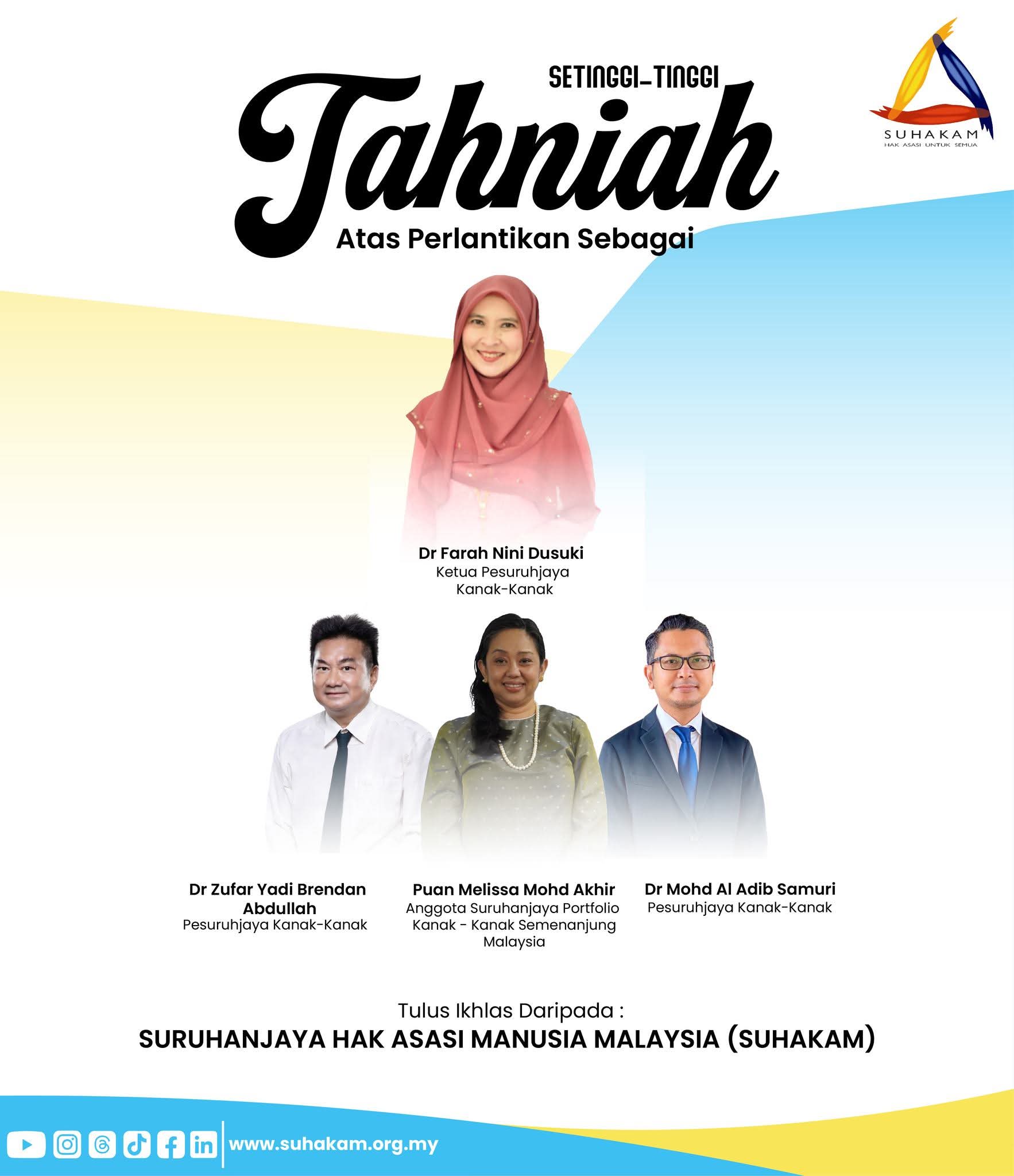 A New Champion for Children: Dr Farah Nini Dusuki is SUHAKAM Chief Children's Commissioner | KiddyNews