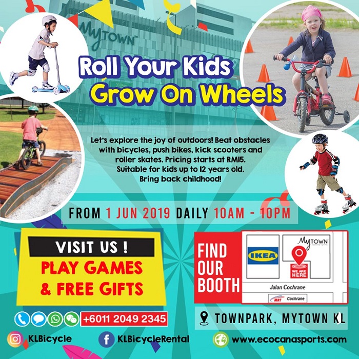 Roll your kids; Grow on wheels Roll your kids; Grow on wheels