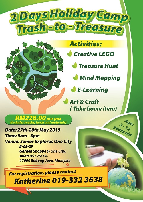 Junior Explorers One City Holiday Camp: Trash-to-Treasure