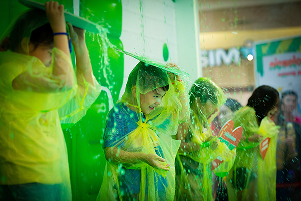 Get your slime on at the Slime Shower!
